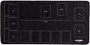 プレイマット シンプルデザイン カードゲーム 滑りにくい ラバーマット めくりやすい バトルフィールド 60cmx30cm