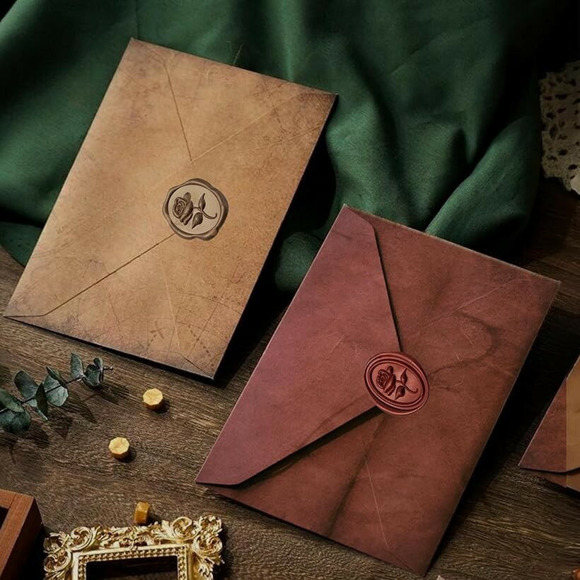 樂天商城 - レターセット アンティーク 羊皮紙風 (ミキシング, オールインワン)