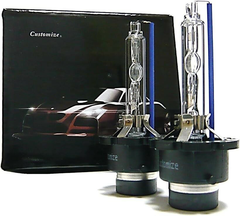 互換品D4S 35W HIDバルブ 交換用 2本セット 4300K (4300K)