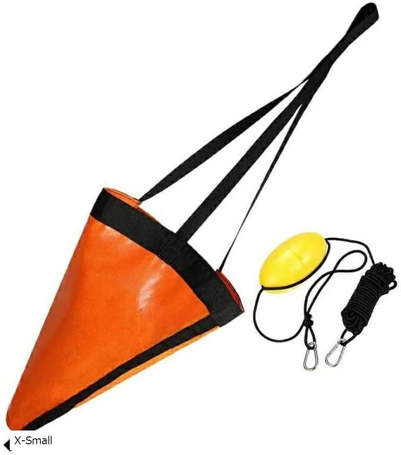 パラシュートアンカー シーアンカー セット 海釣り カヤック フィッシング SUP サップ 手漕ぎボート S M L XL X-Small