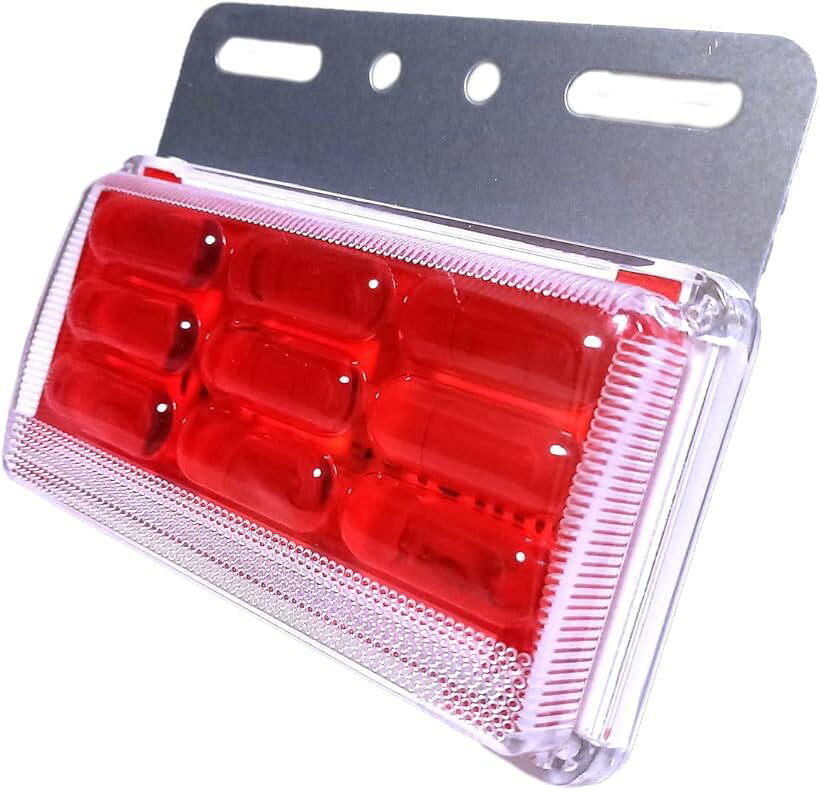 サイドマーカー LED 角型 ダウンライト付 マーカーランプ COBチップ 49発光点 トラ...