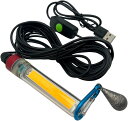 集魚灯 USB給電 調光式 LED ライト 30g 重り付 20W IP68 防水 5m 夜釣り 海釣り 水中