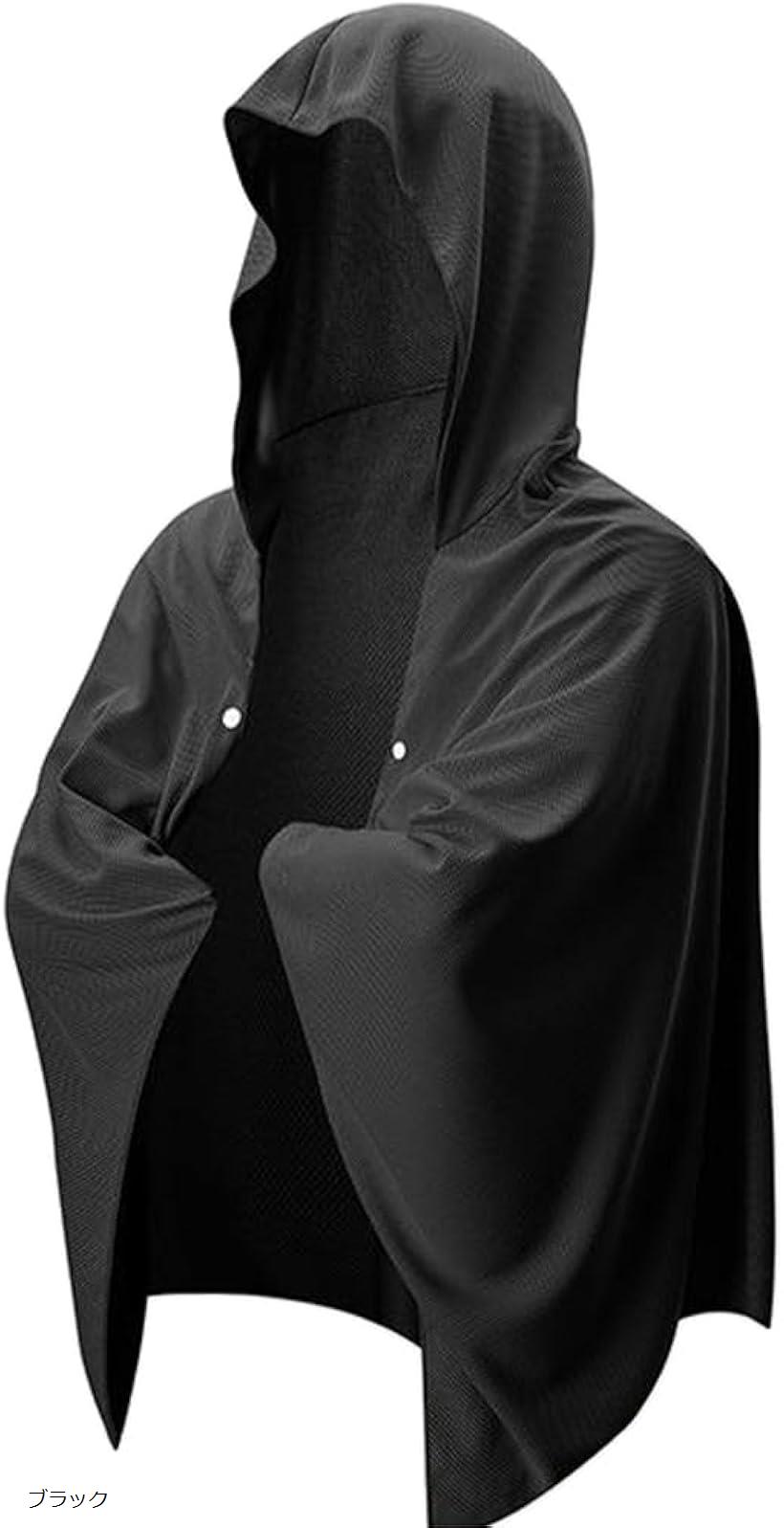 冷却タオル フード 冷感 クールタオル 吸汗 速乾 ポンチョ ひんやり ケープ 夏 ライトブルー グレー ブルー ブラック