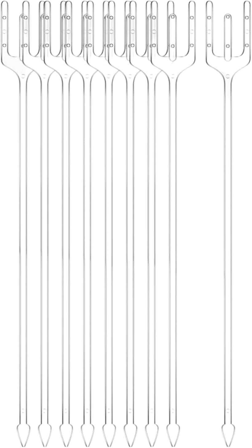 メモクリップ フラワーピック カードホルダー 花ピック 透明 フォーク型 プラスチック31cm 80本 ギフト..