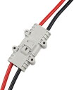 50A 600V バッテリーコネクタ 防水バッテリー充電プラグワイヤーコネクター エアコン キャンピングカー キャラバン ボート用 8AWG電線付き 1セット