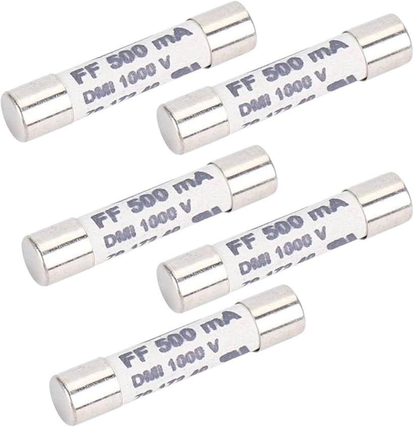 セラミックヒューズ 高速ヒューズ 電子工作 実験回路 マルチメータ パーツ 電設用ヒューズ 5個