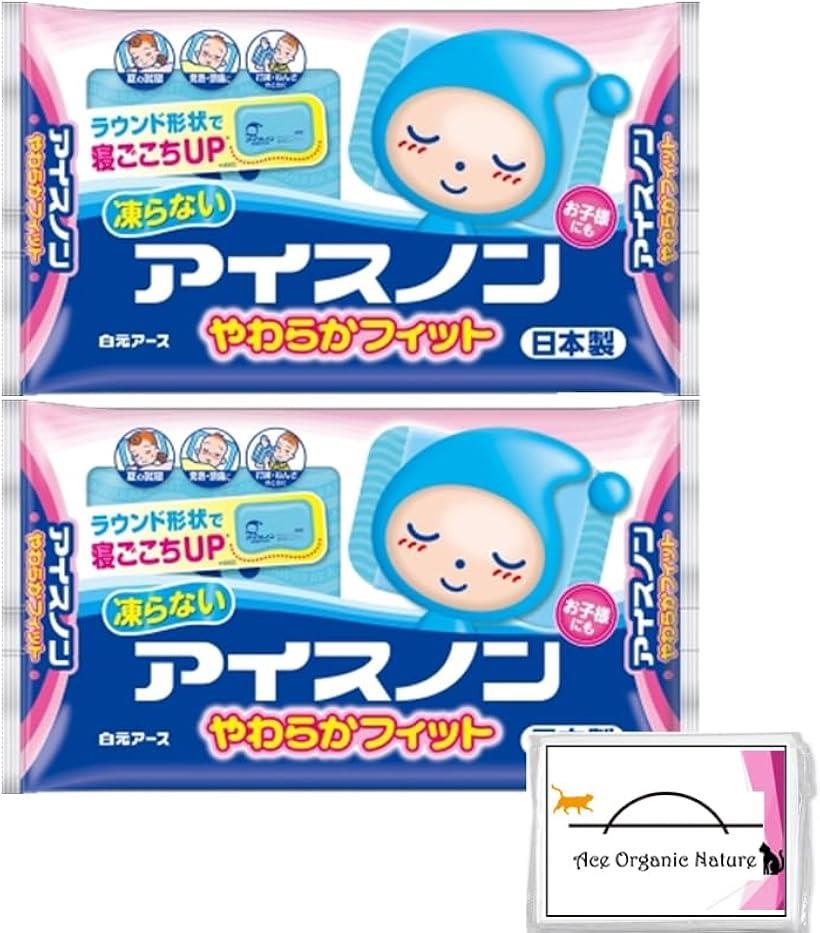 2個セット やわらかフィット 凍らないやわらかタイプ 白元アース 特製ティッシュ付