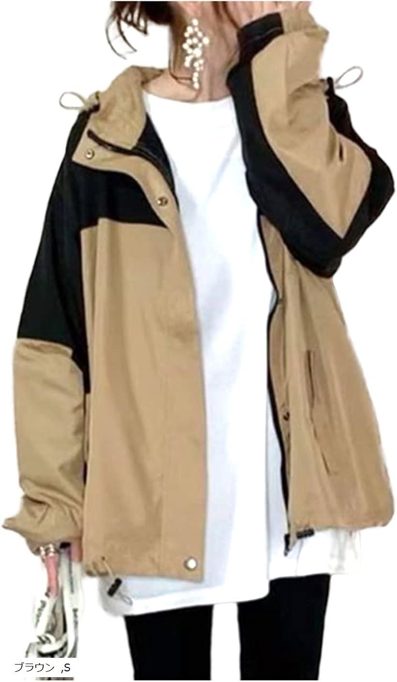 マウンテンパーカー レディース 秋 アウター M グリーン L ブラウン S