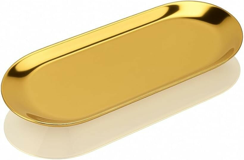 Other - キャッシュトレイ ステンレス コイントレー カルトン お会計 釣り銭 小銭トレイ (ゴールド, 単品)