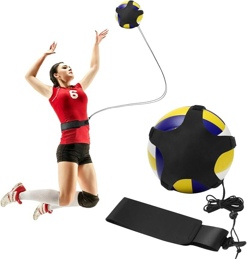 バレーボール 練習 サーブ 4号 5号 対応 練習器具 小学生 中学生 大人 自主練習 トレーニングベルト