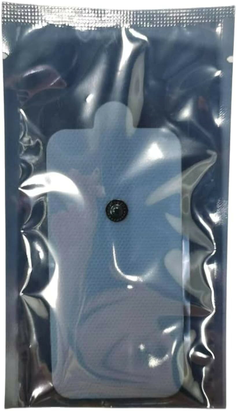 エムラインストアの交換パッド ジェルシート高電導 強粘着 標準3.5mmスナップコネクタ (白 スナップボタン 8組16枚, 5cmx10cm)｜アングル3