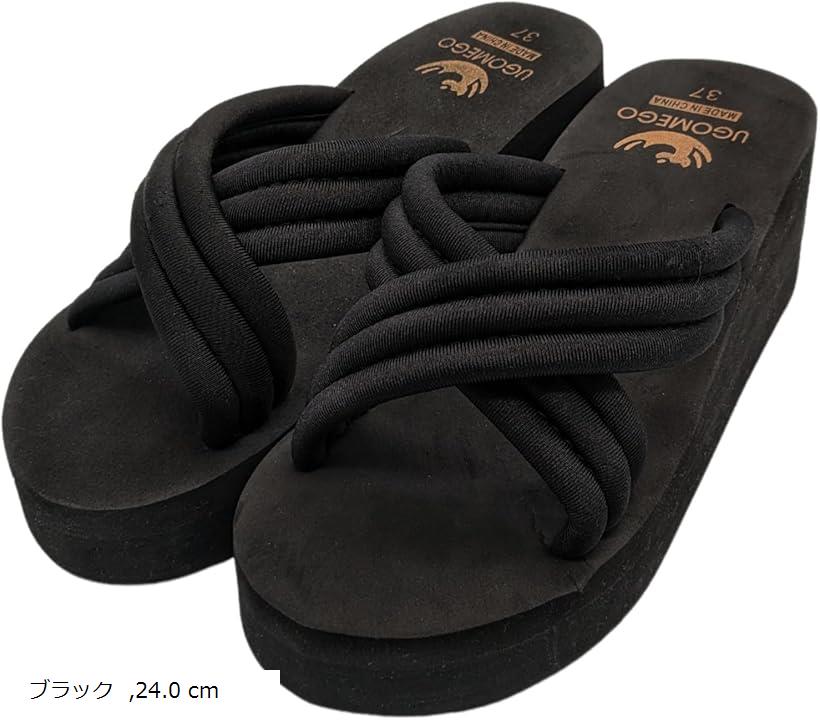 厚底ミュール サンダル ブラック