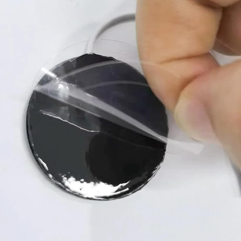 エムラインストアの交換パッド ジェルシート高電導 強粘着 (濃灰色 4組8枚, 直径2.0mm 3.5cm 丸型)｜アングル3