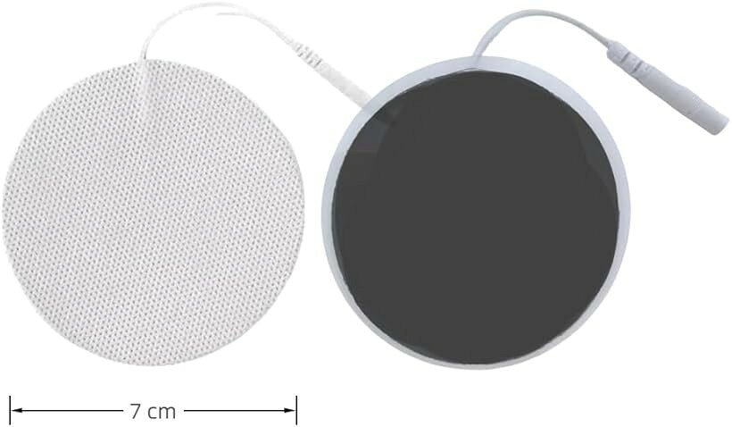 交換パッド ジェルシート高電導 強粘着 直径2.0mm 7cm 丸型 2組4枚 (白)