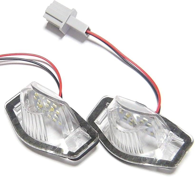 互換品 カスタマイズ CR-V フィット オデッセイ インサート 18SMD LED ナンバー灯 左右セット