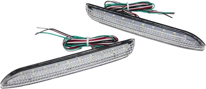 Rakuten - 互換品 LEDリフレクター ア ルファード 20系 クリアレンズ バック連動 左右セット 合計42発LED ヴェルファイア20系 1039