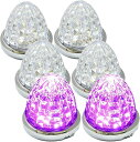 24V トラック用 LED マーカーランプ サイド 8面クリスタルカット仕様 16LED メッキリング 汎用