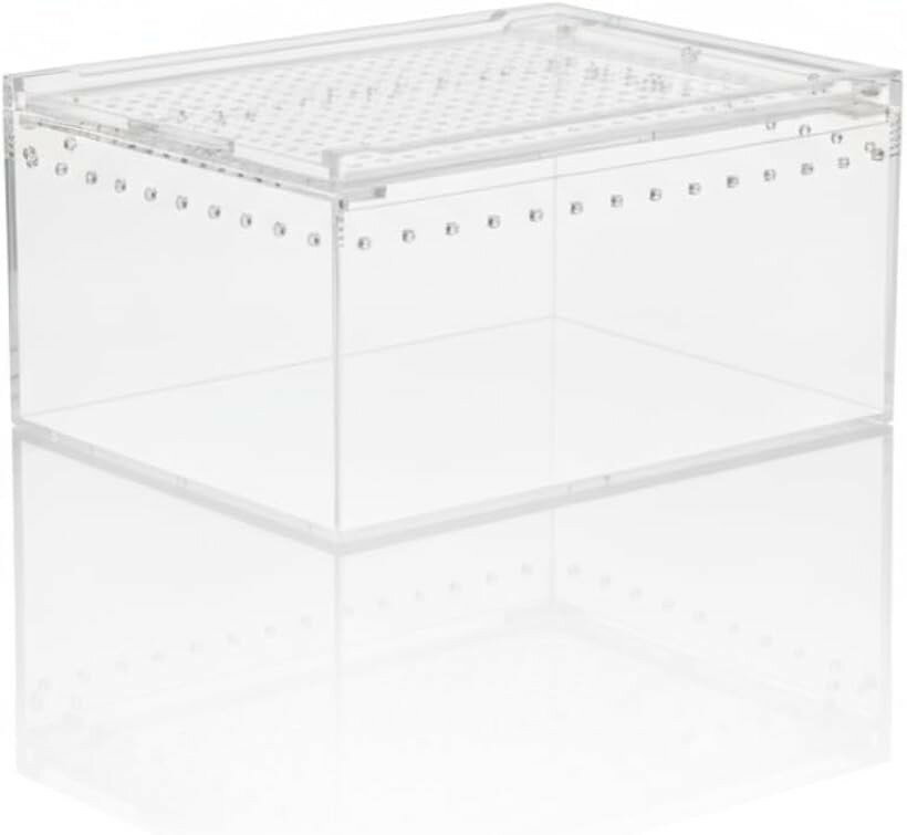 バリエーションコード : 2brjn1o12i商品コード2brjnj62j6商品名爬虫類 ケージ レオパ シェルター アクリル製 虫かご レプタイルボックスブランドJP Numberカラー透明サイズ等20x15x10cm「クリアに観察」透光率約98.5%のアクリルを採用。生体の色味や仕草まで見やすく、観察・記録・撮影がはかどります。アクリル厚は約3mmで、日常の移動や掃除で扱いやすい軽さを保ちながら、歪みにくさにも配慮。卓上や棚上でも扱いやすく、初めての小型レイアウトや仮置き用ケースとしても導入しやすい仕様です。「通気性良好」上面と側面に多数の通気孔をレイアウト。空気がよどみにくい構造で、蒸れやニオイのこもりを抑える衛生面に配慮された設計。底材の状態変化も確認しやすく、換気と保湿の両立を狙った小型ケージとしてお使いいただけます。「天面スライド」上蓋はスライド式かつ補助マグネットで軽くロックでき、給餌・メンテ時の不意な開閉を抑えます。片手で扱える操作感で、短時間での世話やスポット掃除もスムーズ。作業頻度の高い飼育にも適しています。「商品内容」サイズ（約）：(1)10x8x7cm／(2)20x15x10cm／(3)30x20x15cmよりお選びください　主な材質：アクリル ＊サイズ詳細は商品画像をご確認ください。JP Numberブランドより、オリジナルパッケージでお客様の元へお届けいたします。（商標登録第6628185号）※ 他ネットショップでも併売しているため、ご注文後に在庫切れとなる場合があります。予めご了承ください。※ 品薄または希少等の理由により、参考価格よりも高い価格で販売されている場合があります。ご注文の際には必ず販売価格をご確認ください。※ 沖縄県、離島または一部地域の場合、別途送料の負担をお願いする場合があります。予めご了承ください。※ お使いのモニタにより写真の色が実際の商品の色と異なる場合や、イメージに差異が生じることがあります。予めご了承ください。※ 商品の詳細（カラー・数量・サイズ 等）については、ページ内の商品説明をご確認のうえ、ご注文ください。※ モバイル版・スマホ版ページでは、お使いの端末によっては一部の情報が表示されないことがあります。すべての記載情報をご確認するには、PC版ページをご覧ください。