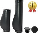 【楽天ランキング1位入賞】エルゴグリップ クロスバイク 自転車 22.2 mm ハンドル PU レザー ロング オシャレ