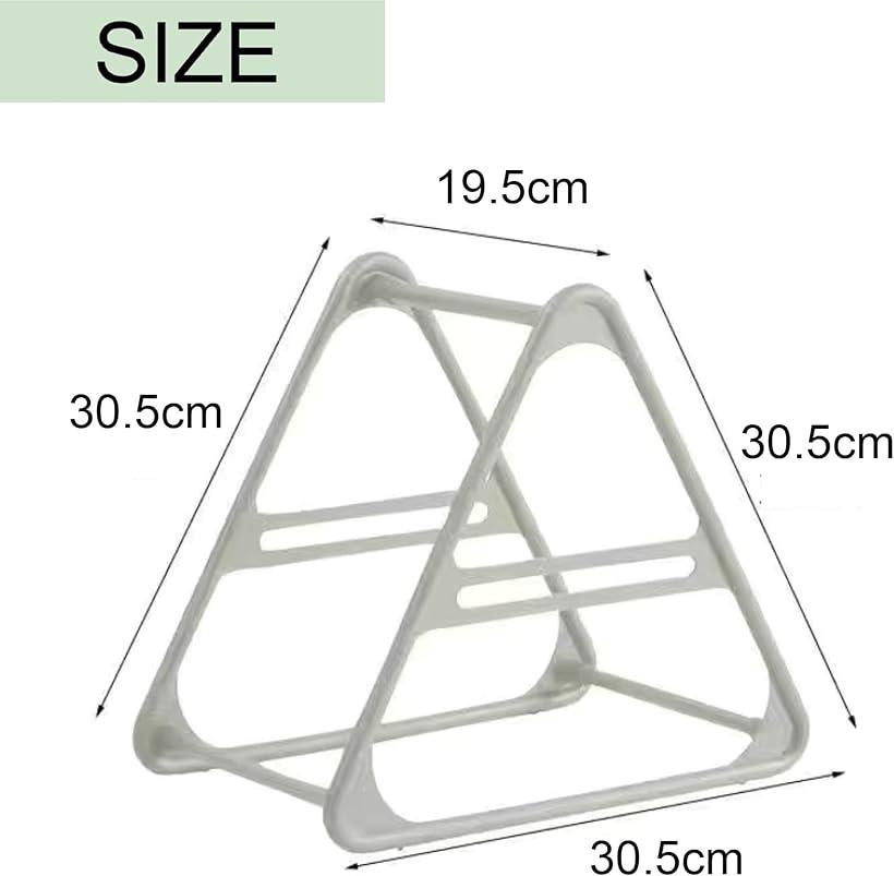 ハンガーラック 収納 卓上 ストッカー 三角形 グレー 2個セット