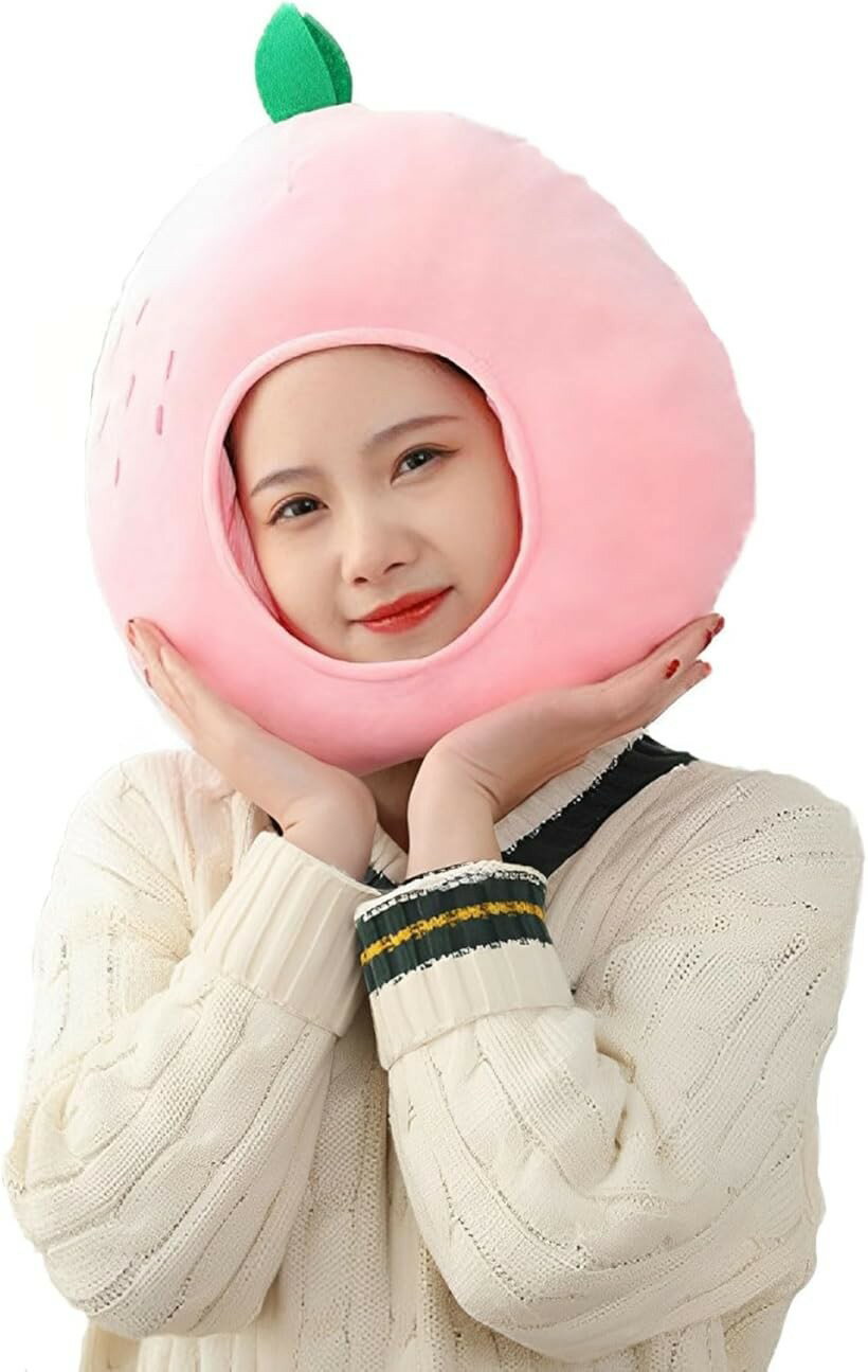 桃 被り物 帽子 パーティー 小道具 ハロウィン コスプレ 仮装 撮影