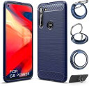 スマホリングスタンド付GTOスマートフォンケース Qi充電対応 ワイヤレス充電対応 炭素繊維 TPU シリコン素材を使用した 保護バンパー アンチグレア素材