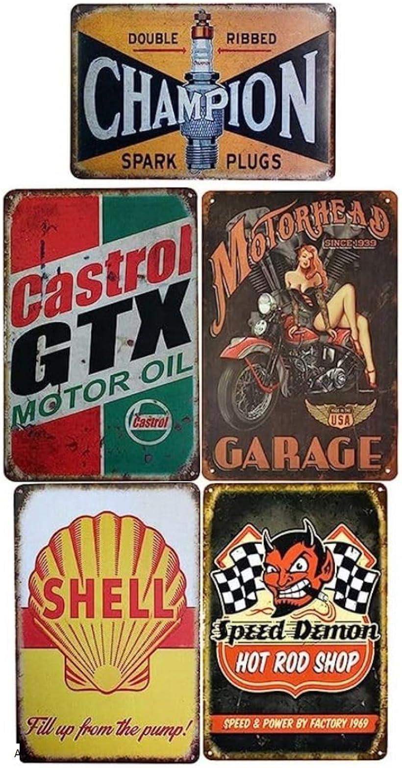 ブリキ看板 アメリカン ガレージ 壁掛け プレート 雑貨 インテリア B C A