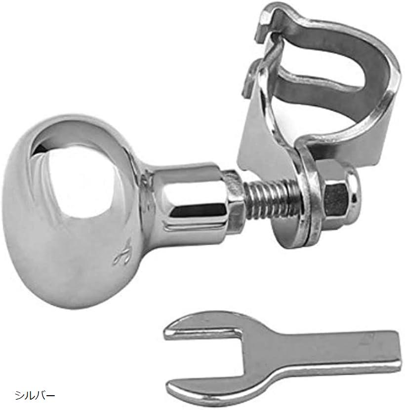 ハンドルスピンナー 船舶用 ヨット ボート ステアリング ホイールノブ シルバー