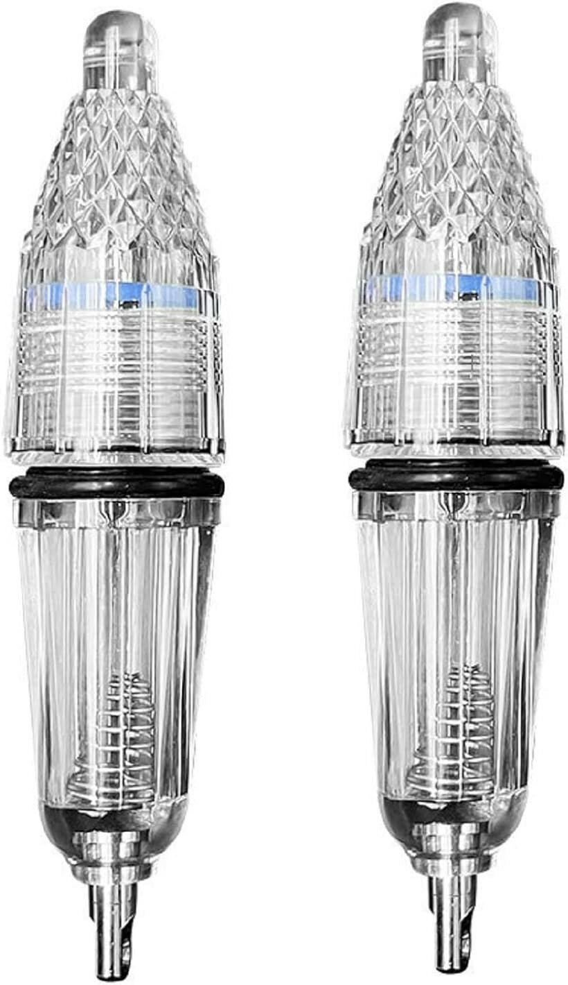 Rakuten - led 集魚 灯 高輝度 水中 ライト 夜 イカ 釣り ランプ 発光 フィッシング 防水 電池 式 海 (ブルー 2個セット, 12cm)