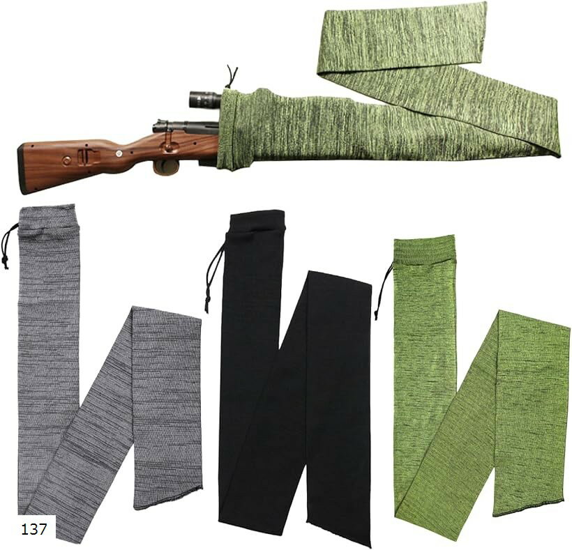 モデルガン 収納 ソックス 3枚セット 黒 緑 グレー 137cm 38cm ポリエステル製 137