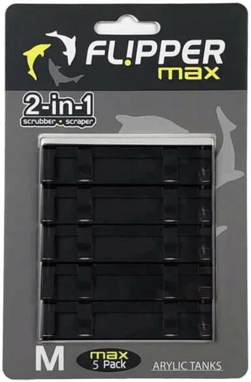 Flipper MAX 磁気水槽クリーナー ABS交換用ブレード ストレートエッジ 5個パック アクリルタンク