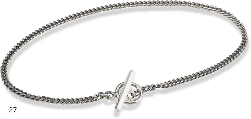 【楽天ランキング1位入賞】アンクレット シルバー 925 シンプル マンテル チェーン ブレスレット 27cm 25 23 24 22 26 27