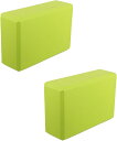 ヨガ ブロック 2個セット 23x15x7.6cm 体幹 ストレッチ ピラティス フィットネス