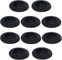 ヘッドホン カバー イヤーパッド 交換 60mm 6cm 10個 ヘッドフォン クッション イヤーカバー インカム対応 黒 ブラック