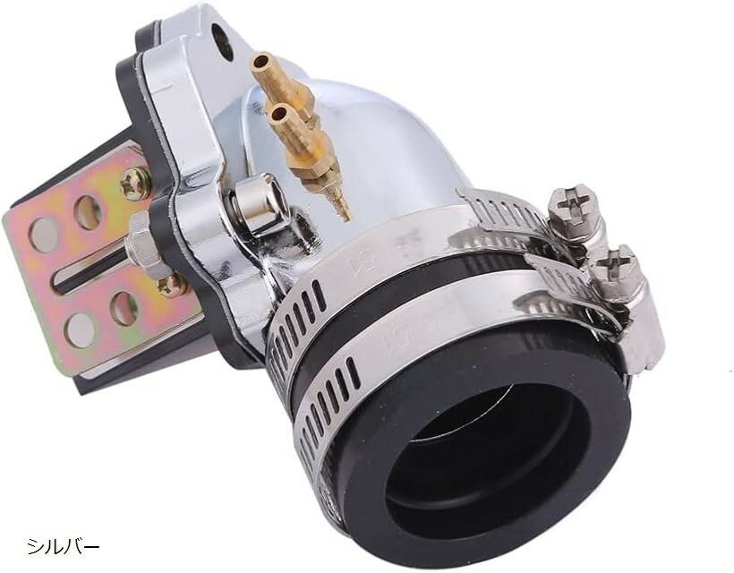 ヤマハ用 ビッグキャブ インテークマニホールド インマニ リードバルブ ジョグ アプリオ ビーノ アクシズ90 グランドアクシス JOG90 BW'S JOG系 28mm～32mm 部品 修理 交換 社外品 シルバー
