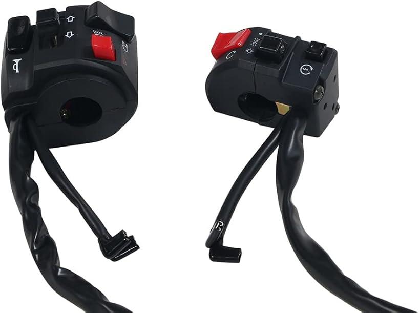 バイク 用 スイッチ ボックス ハンドルスイッチ 左右 セット 汎用 ヤマハ カワサキ Ninja ゼファー ZRX ZX-9R GPZ Z1 Z2 250TR XJR1200 FZR250 TZR250 SDR 等 社外品