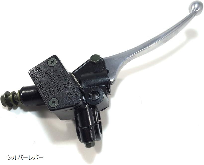 互換品スズキ 互換 ブレーキ マスター シリンダー バイク 汎用 カスタムパーツ 社外品 シルバーレバー