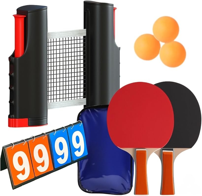 卓球ネット ラケット 卓上 卓球台 ポータブル スコアボード ピンポン玉 セット