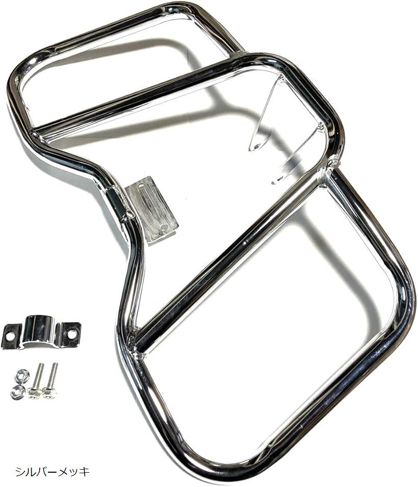互換品スズキ 用 エンジンガード バンパー シルバー メッキ 銀 GN125 GN125H GN125-2F HJ125-8 等 社外品 カスタム パーツ 部品 シルバーメッキ