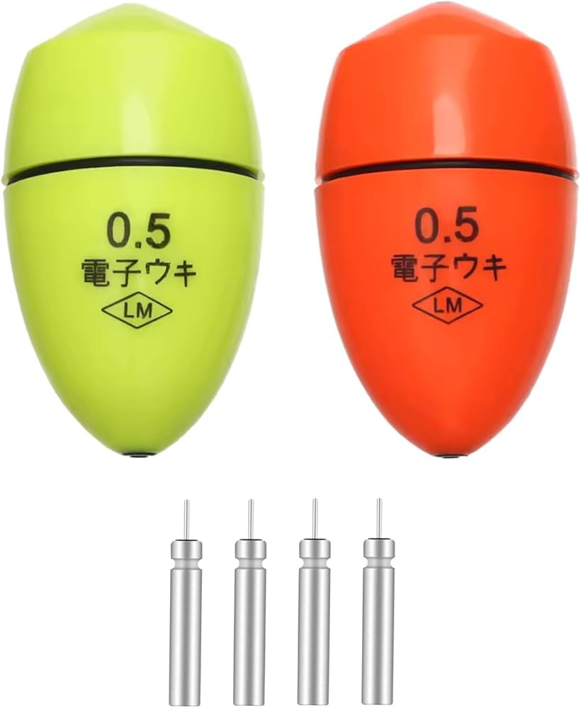 バリエーションコード : 2buju93x4l商品コード2bujur5xft商品名電気ウキ フカセウキ 夜釣り ケミカルライト 光る 防水 仕掛け フカセ釣り 釣り 海釣りブランドPLEAVITカラー赤緑サイズ等0.5号 赤緑 2個 電池あり「暗闇でも安心の視認性」 フロートライトは高輝度LEDライトを搭載。夜の水面でもハッキリと光るので、ウキの動きが一目でわかります。暗がりでの合わせのタイミングを逃さず、釣果アップに直結します。釣り場の状況を問わず、常に高い視認性を保てます。「魚を引き寄せる光の魔法」 幻想的なLEDの光が水中でゆらめき、魚の興味を引きます。好奇心を刺激されて寄ってくる魚たちは、思わず食いつくチャンスを増やします。光の力で自然に誘引するため、釣果に大きな違いが出ます。「一晩中使える電池性能」 高性能バッテリーを採用しており、長時間の使用も余裕。夜釣りが長引いても、ライトが消える心配はありません。一晩中安心して釣りに集中できる、頼れる相棒です。バッテリー交換も簡単で経済的。「防水設計でトラブルなし」 水に強い防水構造なので、雨の日や波のある釣り場でも安心して使用可能。水中に沈んでも問題なし。耐久性にも優れており、長く使える安心設計で釣りの強い味方になります。「誰でも使いやすい軽量設計」 初心者でも扱いやすい、軽くてコンパクトなデザイン。釣具箱にすっきり収まり、持ち運びもラクラク。取り付けも簡単で、すぐに使える手軽さが魅力。どんな釣りスタイルにもマッチします。※ 他ネットショップでも併売しているため、ご注文後に在庫切れとなる場合があります。予めご了承ください。※ 品薄または希少等の理由により、参考価格よりも高い価格で販売されている場合があります。ご注文の際には必ず販売価格をご確認ください。※ 沖縄県、離島または一部地域の場合、別途送料の負担をお願いする場合があります。予めご了承ください。※ お使いのモニタにより写真の色が実際の商品の色と異なる場合や、イメージに差異が生じることがあります。予めご了承ください。※ 商品の詳細（カラー・数量・サイズ 等）については、ページ内の商品説明をご確認のうえ、ご注文ください。※ モバイル版・スマホ版ページでは、お使いの端末によっては一部の情報が表示されないことがあります。すべての記載情報をご確認するには、PC版ページをご覧ください。「夜釣りの常識を変える、光る電気ウキが登場。」このフロートライトは、暗闇の中で自動的に点灯し、美しく幻想的な光を放つことで魚の好奇心を刺激。LEDライトの明るさで視認性も抜群、ウキの動きをはっきりと確認でき、合わせのタイミングも逃しません。さらに高性能バッテリー搭載で一晩中使えて安心。防水設計なので水中でもトラブルなし。コンパクト＆軽量で、誰でも簡単に取り付け可能。初心者からベテランまで、すべてのアングラーにおすすめの必携アイテムです。海釣りはもちろん、川や湖でも威力を発揮。釣果アップを目指すなら、この電気ウキで決まり。