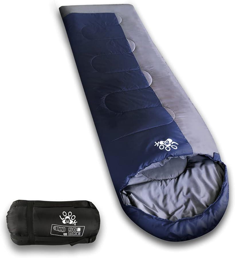 人工ダウン 寝袋 封筒型 軽量 保温 210T