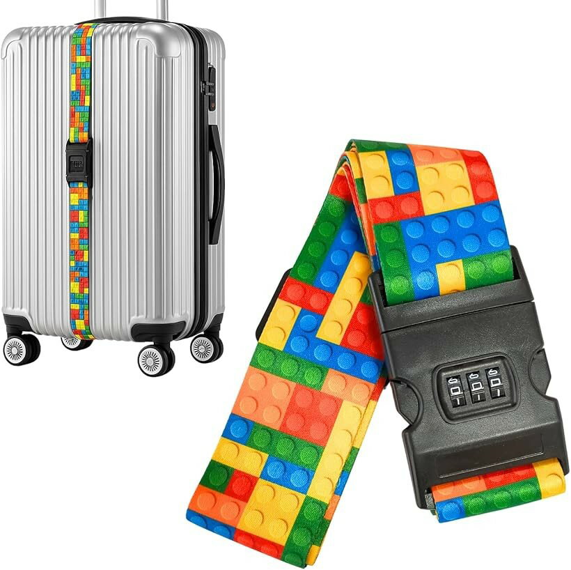 Uccellino 目印 スーツケースベルト 目立つ キャリーケースバンド 旅行 トラベル用品 ラゲッジストラップ
