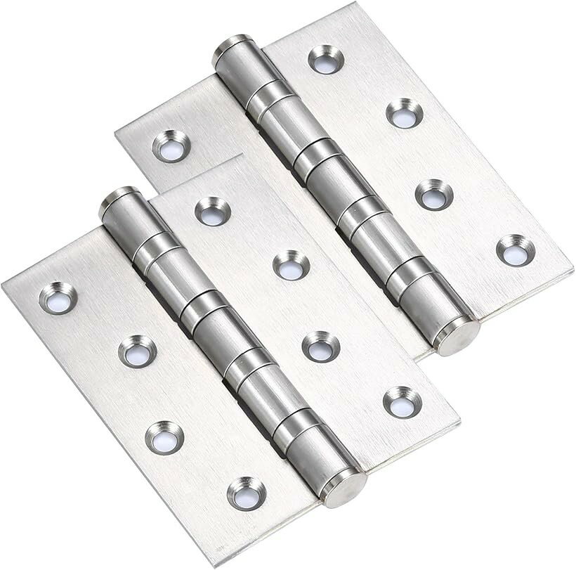 ステンレス丁番2枚入長さ125MM 厚さ2MMドア重45-65KGに適用 平蝶番5inch