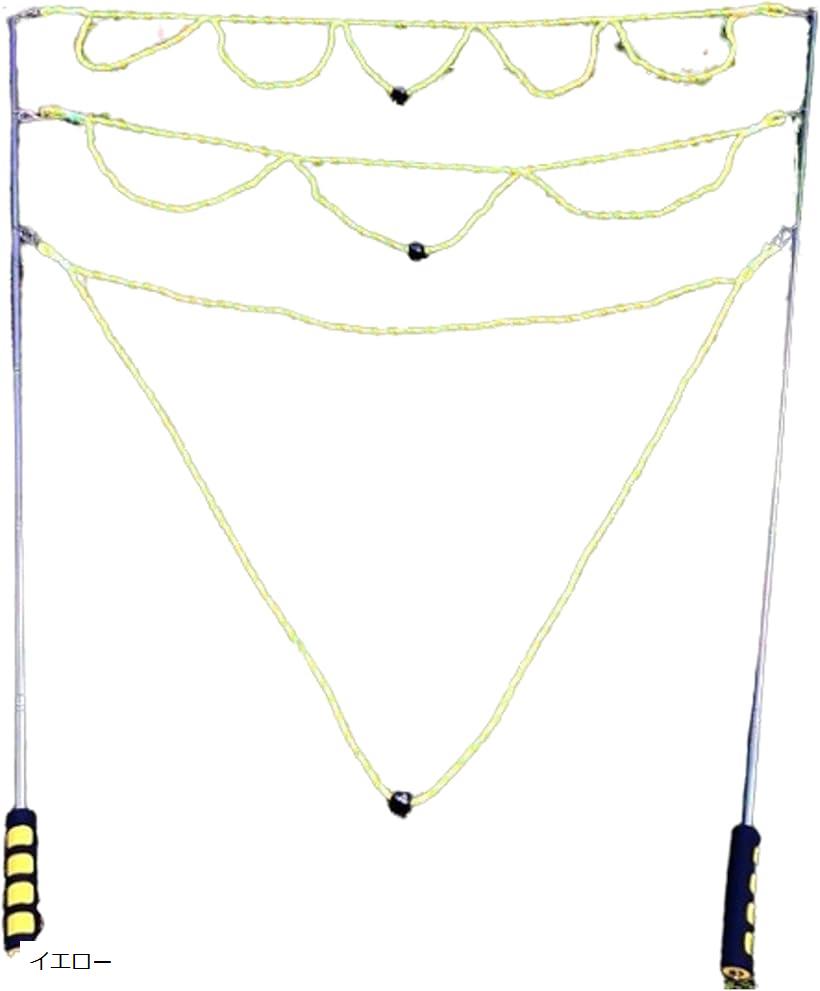 バブルスティック シャボン玉 巨大バブル マシーン アウトドア パーティー グリップ付き ロープ式 ブルー レッド グリーン イエロー