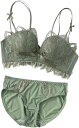 ノンワイヤーブラ ショーツ セット ブラジャー 盛れる 脇高 レディース 下着 インナー 上下セット 大人可愛い セクシー ランジェリー 小胸 谷間 おしゃれ レース(4)