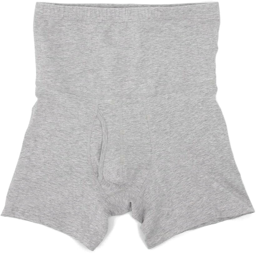 樂天商城 - 腹巻き パンツ メンズ 大きい サイズ 綿 コットン 生地 薄手 はらまき ロング ボクサー ブリーフ 下着 男性 L グレー (グレー, L)