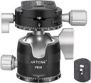 互換品 アルカスイス互換 35mm 低重心 ボール雲台 CNC加工 アルミ 360度回転 ボールヘッド ダブルパノラマパン クイックシュー 自由雲台 一眼レフ DSLR ビデオカメラ用 最大耐荷重15キロ