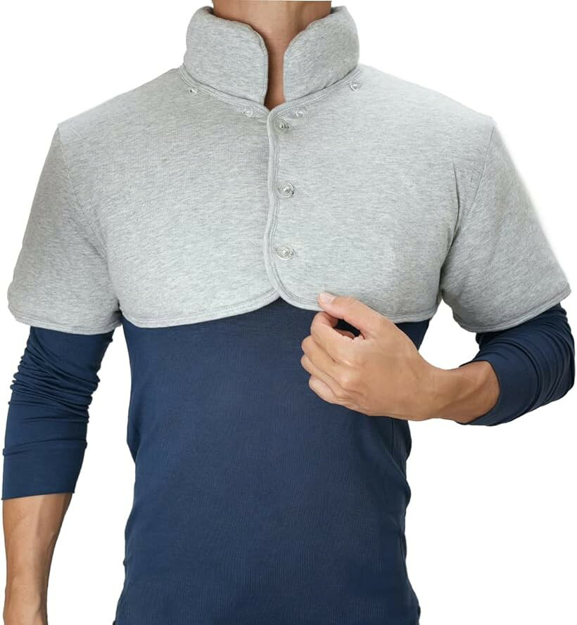 肩当て コットン生地 肩あて 寝具 男女兼用 メンズ レディース 2XL (グレー, 2XL)
