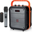 スピーカーセット 拡声器 ワイヤレスマイク1本 Bluetooth 5.0対応 高低音強化機能搭載 充電式 ポータブル