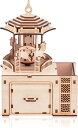 オルゴール カルーセル DIY 工作キット 立体パズル 木製パズル 知育玩具